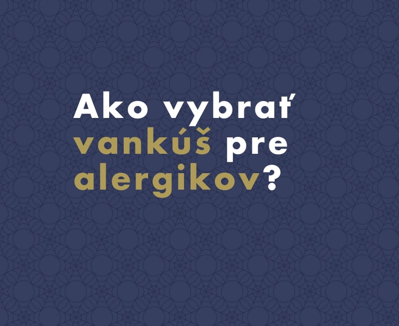 Ako vybrať ideálny vankúš pre alergikov?