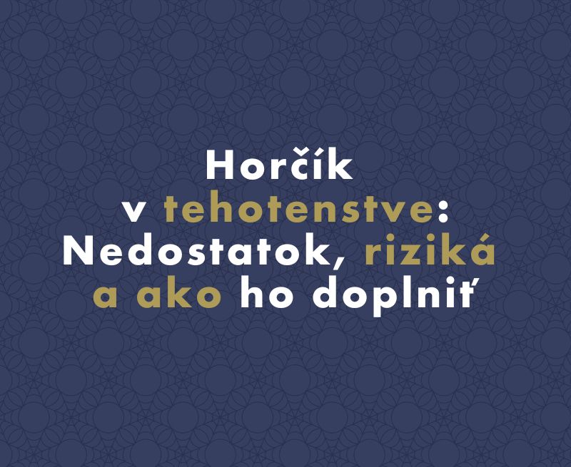 Horčík v tehotenstve: Nedostatok, riziká a ako ho doplniť