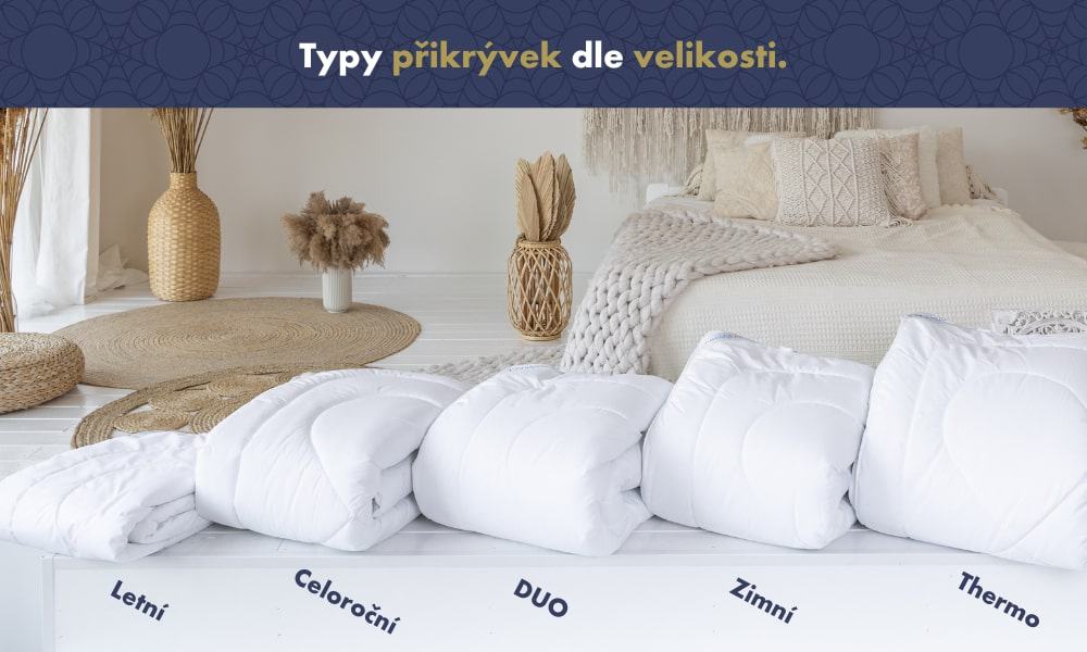 druhy přikrývek pro alergiky